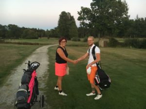 Årets vinnare Cecilia tillsammans med tvåan Erik